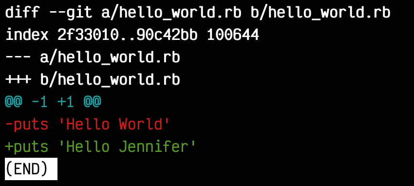git diff